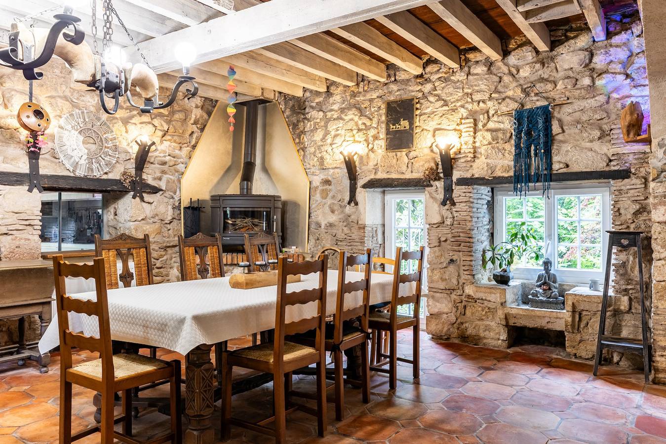 Casa Rural 'Moulin De Flaujague - Burdeos' con Piscina Privada, Terraza y Wi-Fi in Bassanne, Región de Langon
