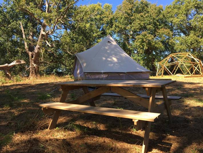 Tente pour 4 personnes, avec vue ainsi que terrasse et jardin en Pyrénées-Atlantiques - 4