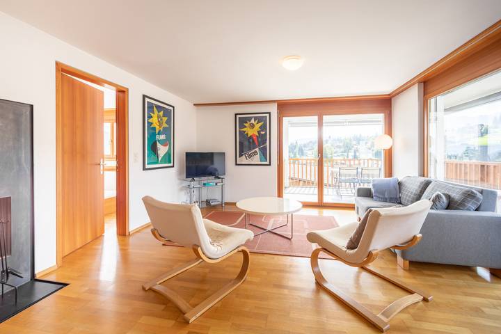 Ferienwohnung für 4 Personen, mit Balkon in Flims