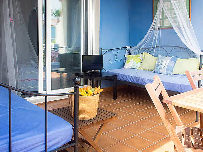 Ferienwohnung für 4 Personen, mit Balkon und Garten, mit Haustier in Oliva - 2