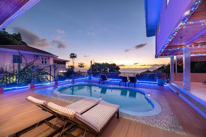 Chambre d’hôte pour 2 personnes, avec piscine ainsi que jardin et vue dans Mahé - 3