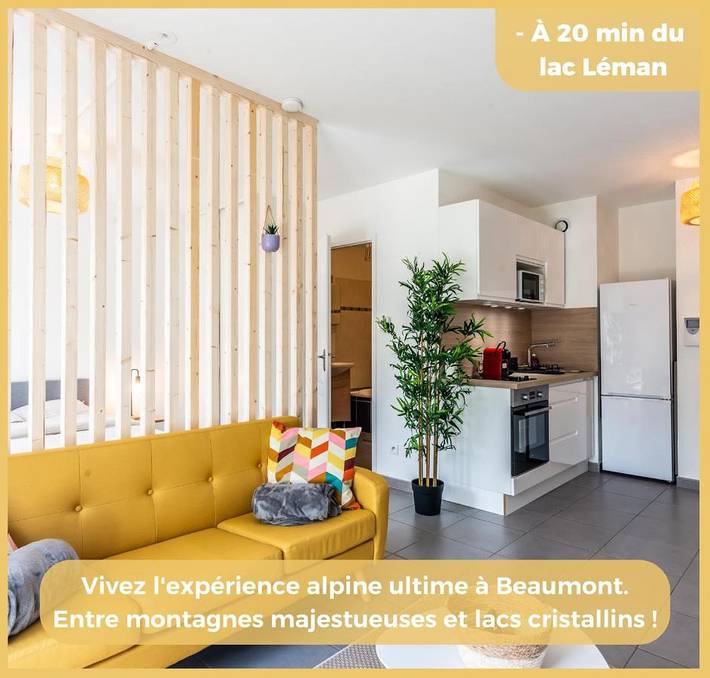 Gîte pour 2 personnes, avec jardin et vue à Beaumont (Haute-Savoie)
