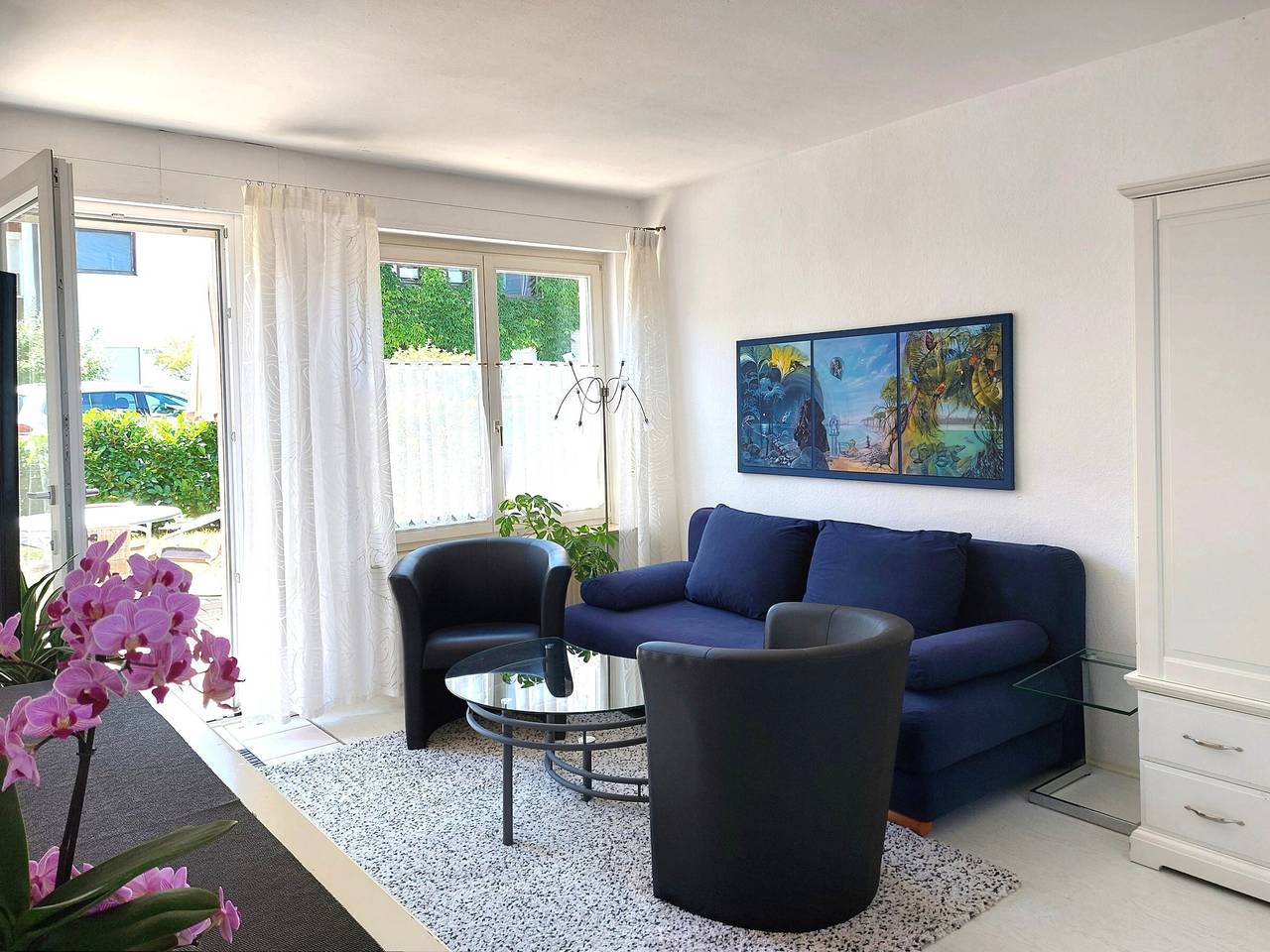 Appartamento intero, Appartamento 'D3, 40mq' con giardino privato e Wi-Fi in Costanza, Obersee (Bodensee)