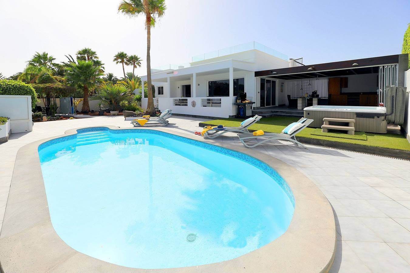Villa für 6 Personen mit Balkon in Puerto Calero, Yaiza