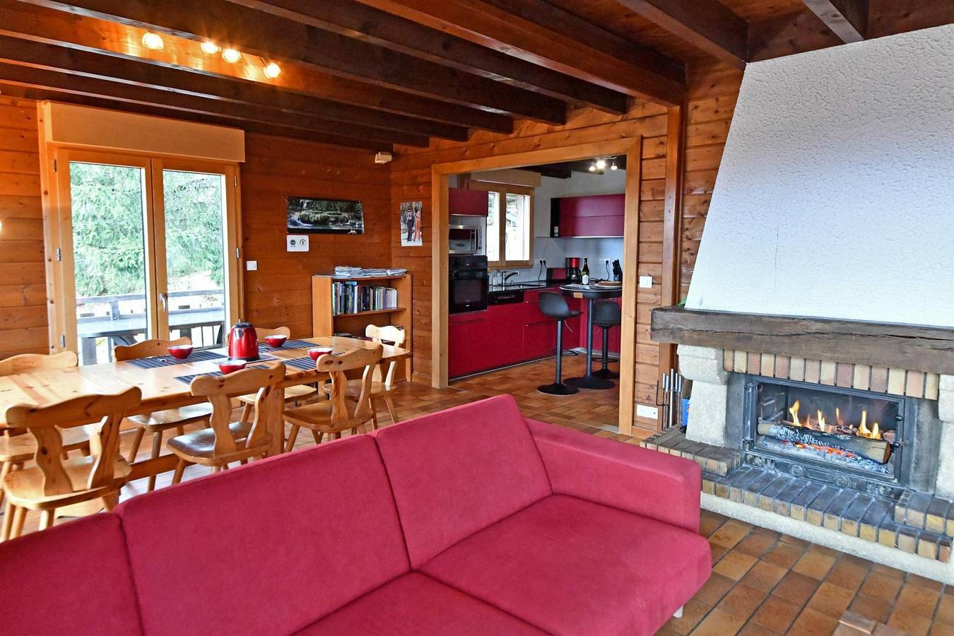 Gîte für 8 Personen mit Garten in Foncine-le-Haut, Regionaler Naturpark Hochjura