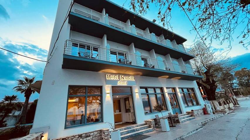 Hôtel pour 2 personnes, avec vue ainsi que terrasse et piscine, animaux acceptés dans Selianitika - 4