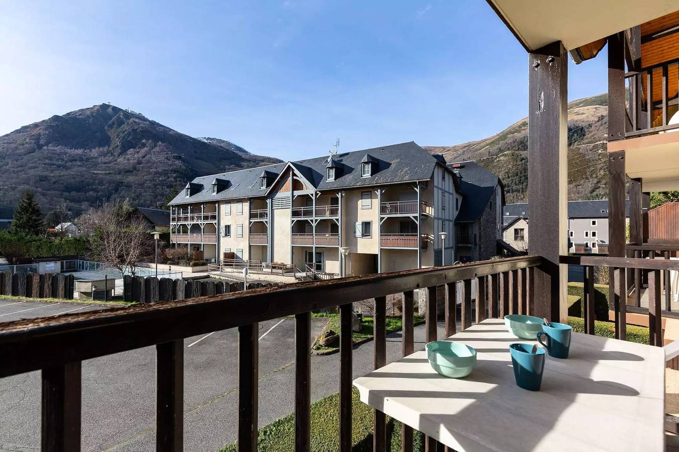 Appartement entier, T2 avec terrasse et vue – Résidence Le Village des Thermes in Saint-Lary-Soulan, Parc national des Pyrénées