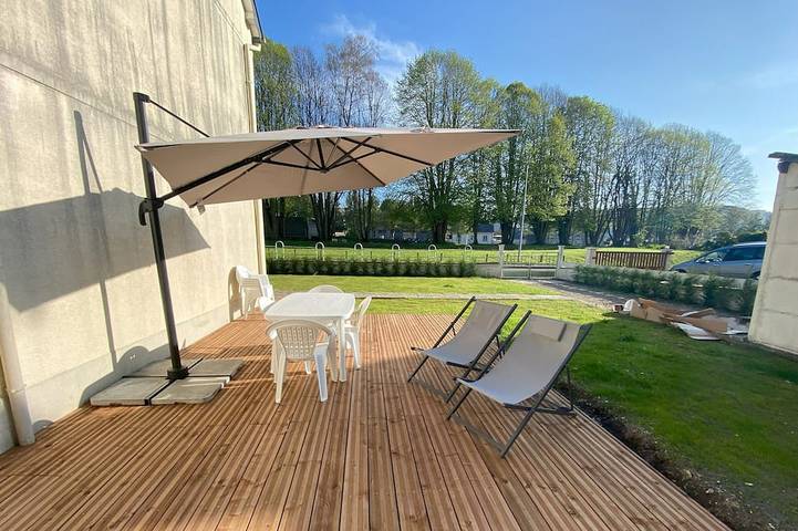 Maison de vacances pour 6 personnes, avec jacuzzi ainsi que terrasse et jardin