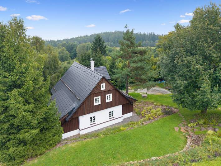 Chalet für 10 Personen, mit Garten und Sauna sowie Ausblick, mit Haustier am Nationalpark Böhmerwald