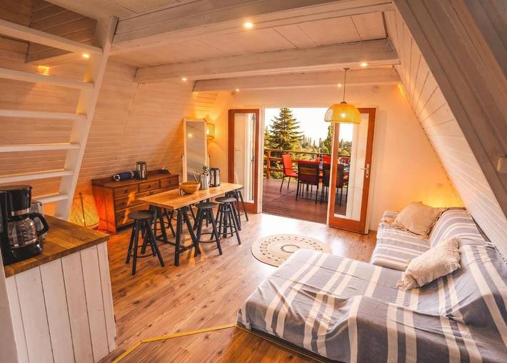 Location de vacances pour 4 personnes, avec vue et sauna ainsi que jardin et vue sur le lac à Szigliget - 4