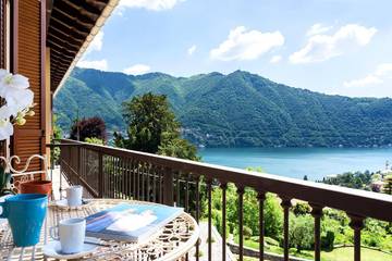 Gîte pour 4 personnes, avec vue ainsi que balcon et vue sur le lac à Cernobbio
