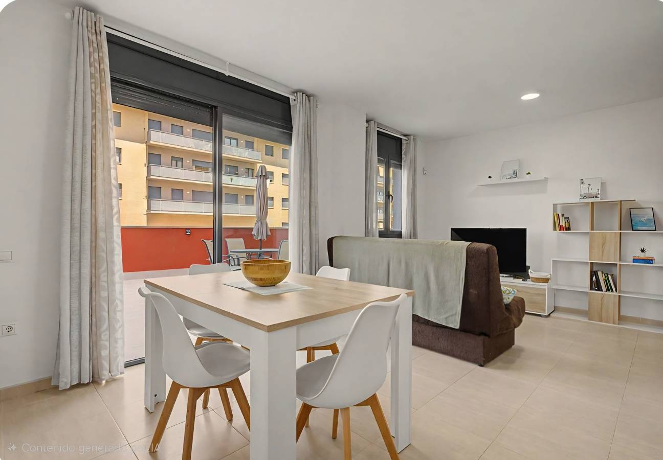 Appartement de vacances 'Pedragosa' près de la plage avec vue montagne, piscine partagée et Wi-Fi in Sant Carles de la Ràpita, Delta de l'Ebre