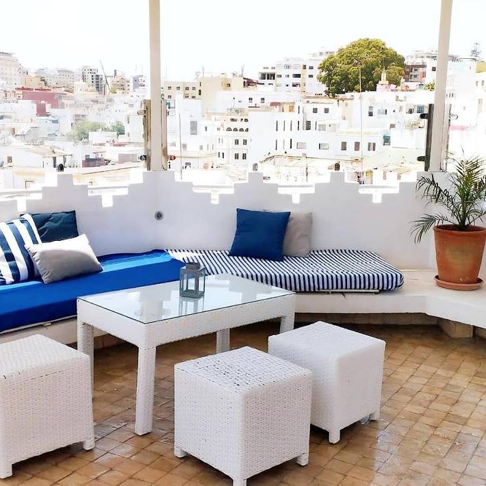 Maison de vacances pour 6 personnes, avec vue et terrasse à Tanger