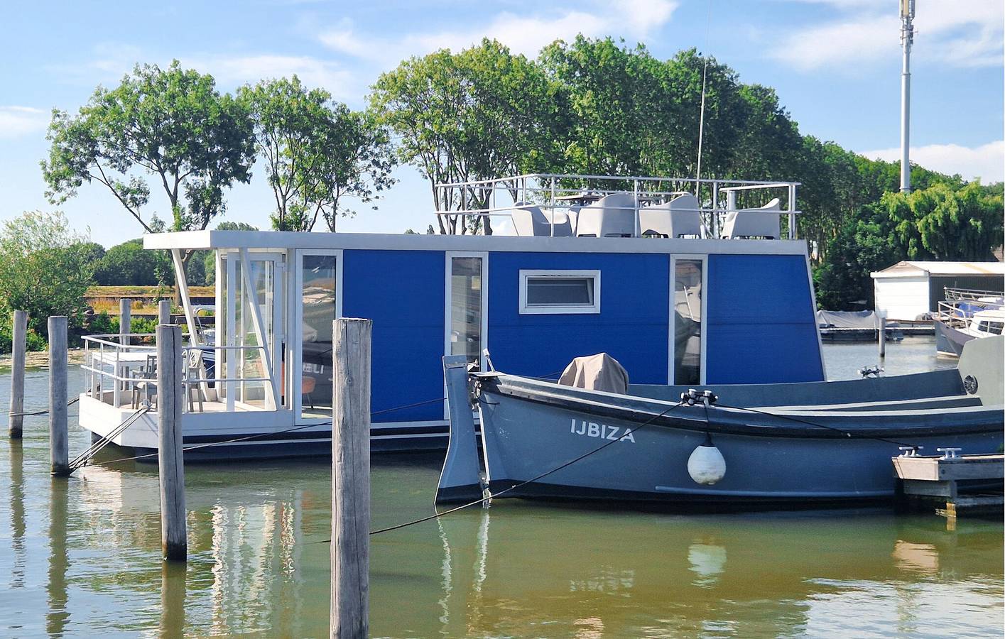 Casa galleggiante per 6 persone con terrazza in Amsterdam Oost, Costa Olandese