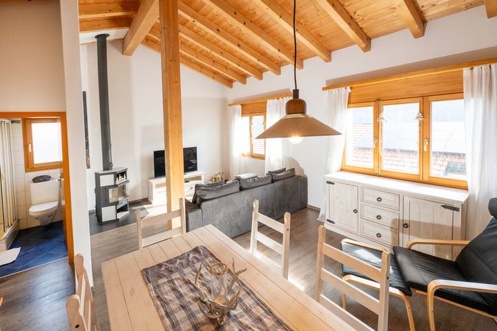 Malix: Kamin & Bergblick Apartment in Churwalden, Plessur Alpen