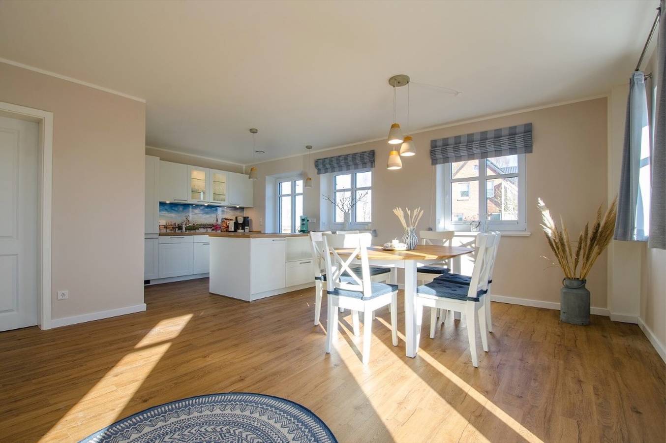 Ganze Wohnung, 'Ferienhaushälfte Hafenperle' mit Garten und Wi-Fi in Tammensiel, Pellworm