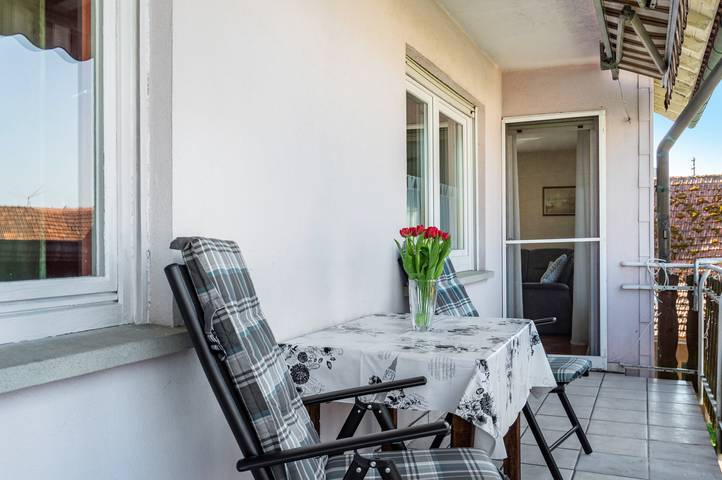Ganze Wohnung, Ferienwohnung 'Kleinert' mit Gemeinschaftsgarten, Balkon und Wi-Fi in Blaufelden, Hohenlohe