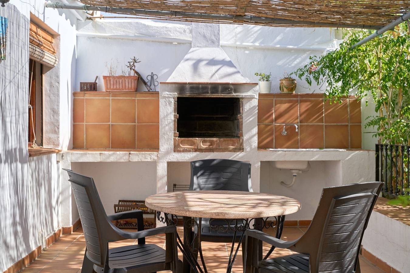 Ferienhaus 'Cortijo A Navas' mit Meerblick, Wlan und Klimaanlage in Frigiliana, Costa del Sol