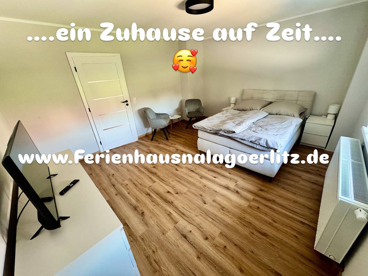 Zimmer 'Ferienzimmer Lupo' für Urlaubs- und Feriengäste mit gemeinsamer Terrasse und Küche in Görlitz, Oberlausitz-Niederschlesien