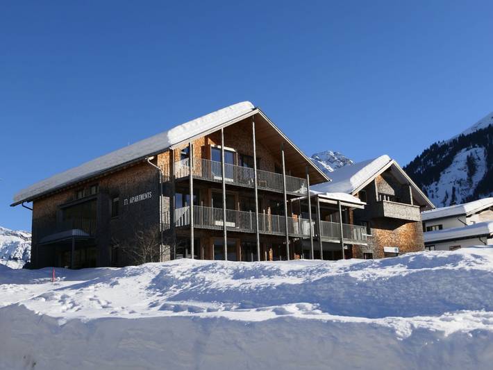 Hotel für 4 Personen, mit Balkon und Terrasse sowie Garten und Sauna in Schoppernau