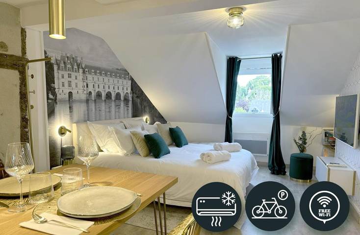 Appartement de vacances pour 2 personnes, avec Terrasse ainsi que Jardin et Vue