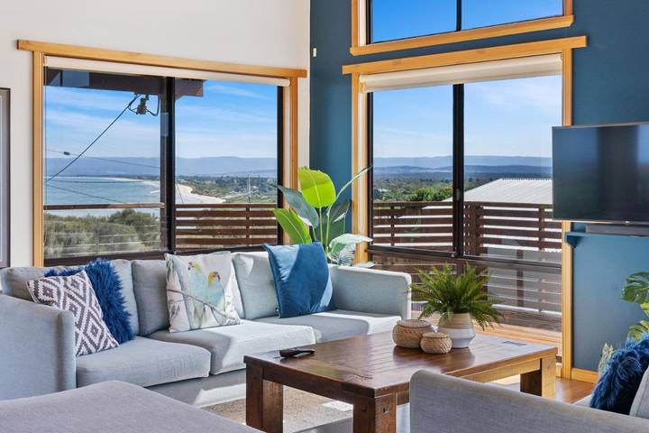Ferienhaus für 8 Personen, mit Ausblick und Garten, kinderfreundlich in Tasmanien