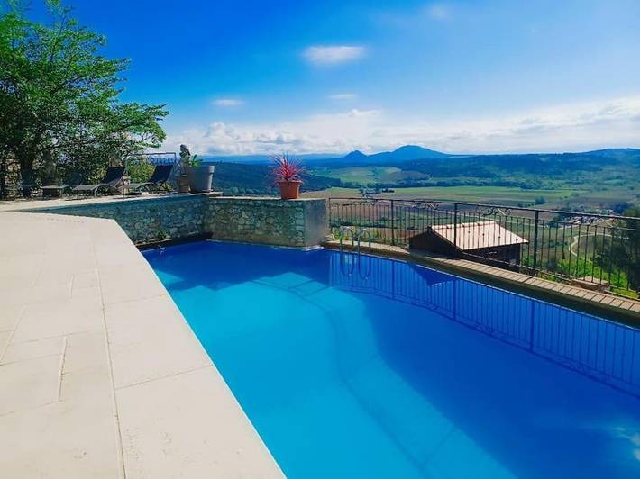 Maison de vacances pour 6 personnes, avec vue ainsi que piscine et jardin