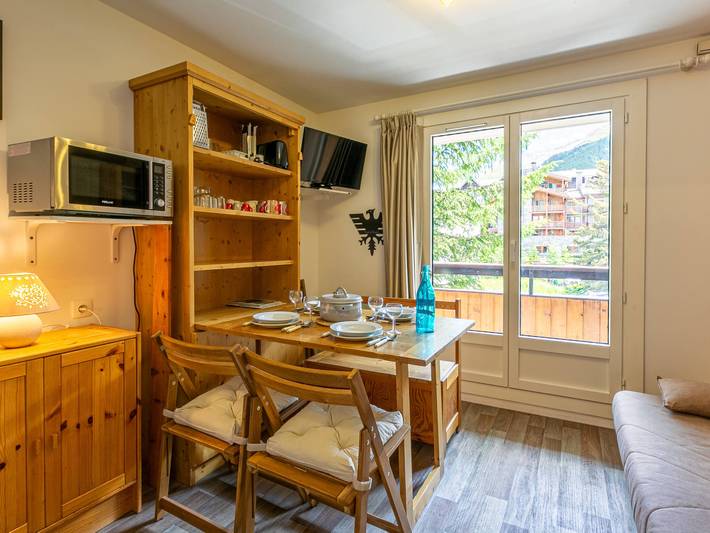 Studio pour 3 personnes, avec balcon à Val-d'Isère