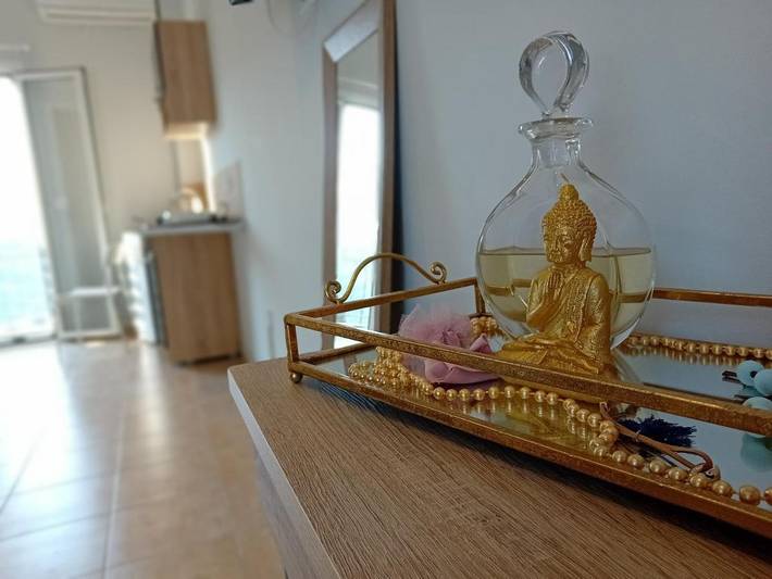 Ferienwohnung für 3 Personen, mit Seeblick und Garten sowie Ausblick