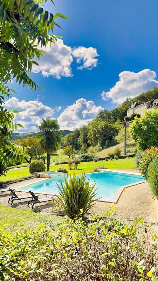 Location de vacances pour 6 personnes, avec Terrasse et Jardin ainsi que Piscine et Vue à Daglan - 4