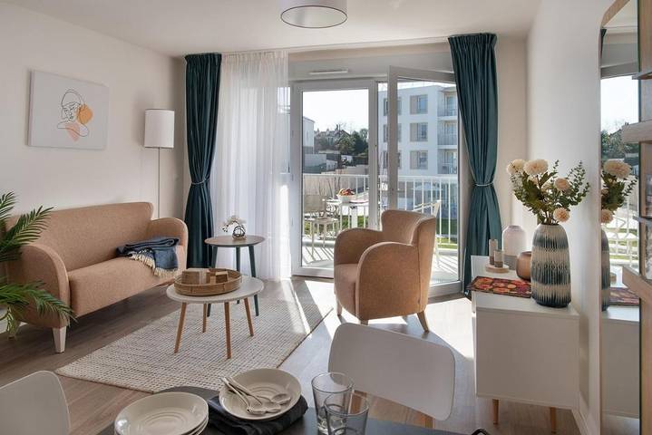 Appart’hôtel pour 3 personnes, avec Balcon et Terrasse ainsi que Jacuzzi et Jardin