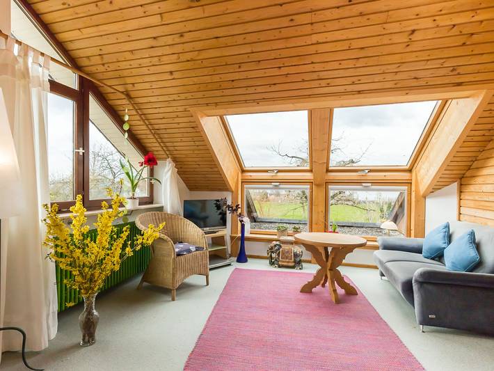 Gîte pour 4 personnes, avec terrasse ainsi que balcon/terrasse et vue sur le lac à Meersburg - 3