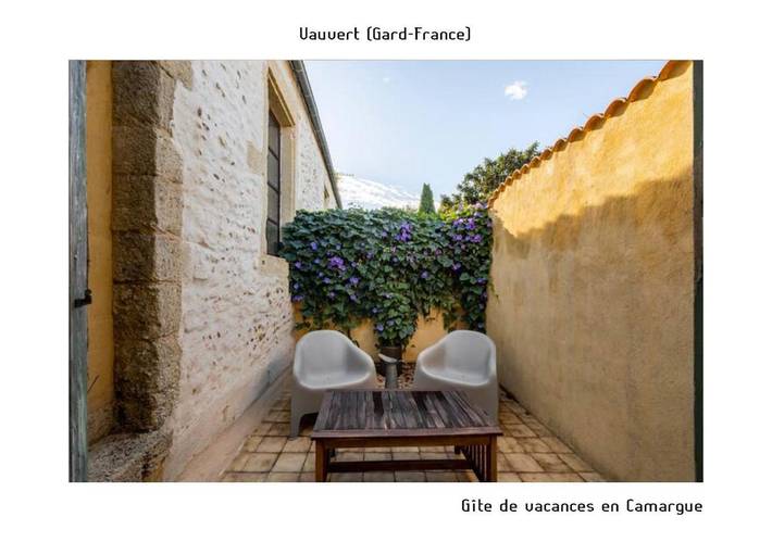 Location de vacances pour 3 personnes, avec terrasse, animaux acceptés à Vauvert - 2