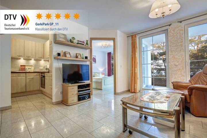 Ferienwohnung für 3 Personen, mit Balkon und Sauna in Heringsdorf, Usedom