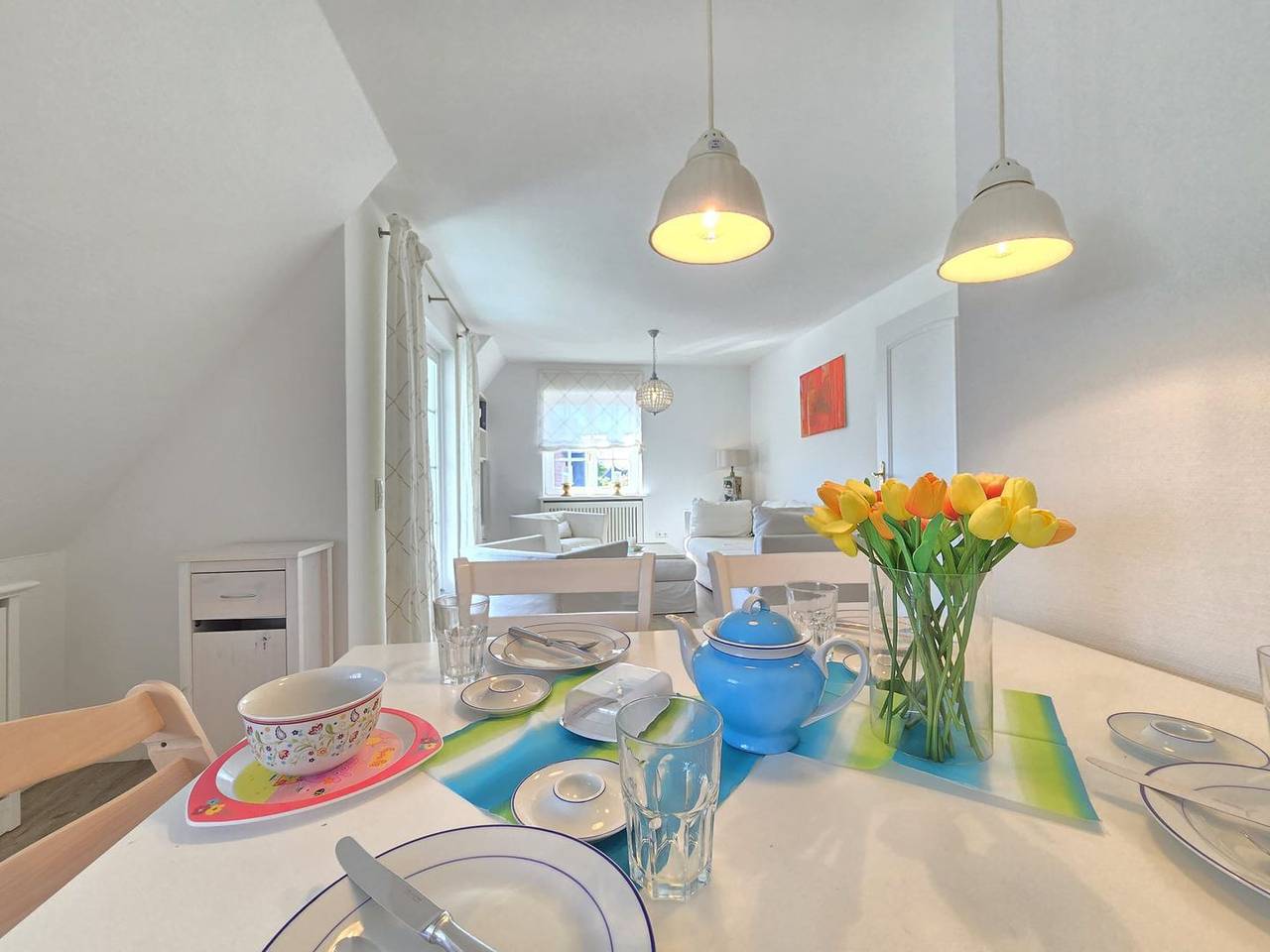 Ganze Wohnung, Komfortable Ferienwohnung Syltperle mit überdachtem Balkon und Nähe zum Strand in Wenningstedt, Sylt