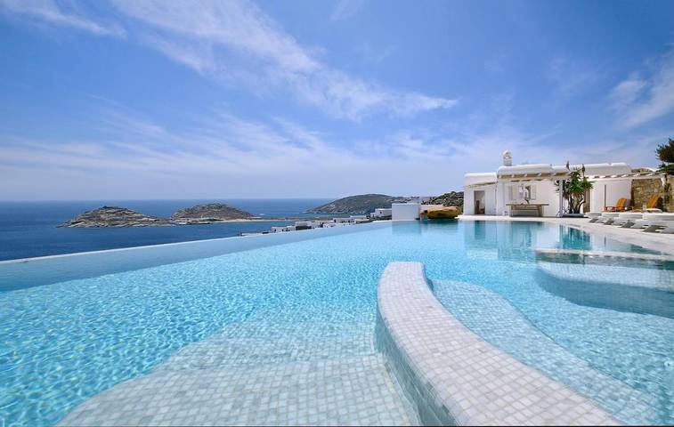 Location de vacances pour 6 personnes, avec jardin ainsi que piscine et jacuzzi dans Kalafatis - 2