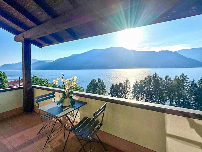 Ferienhaus für 4 Personen, mit Balkon und Terrasse sowie Garten und Ausblick