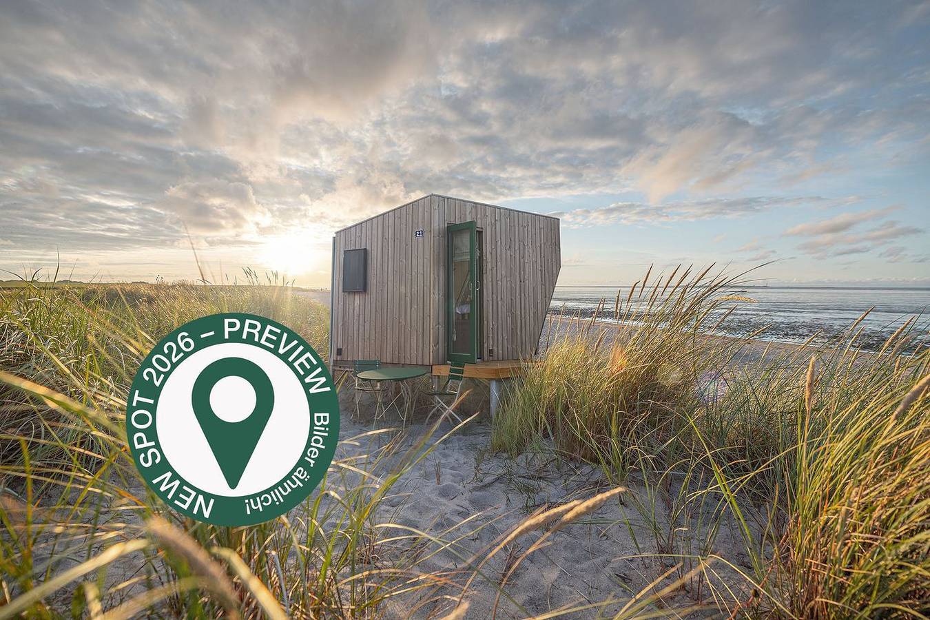 Nachhaltiges Sleep Space Off-Grid von Green Tiny Houses mit Nordseeblick in Badestrand Schillig, Wangerland