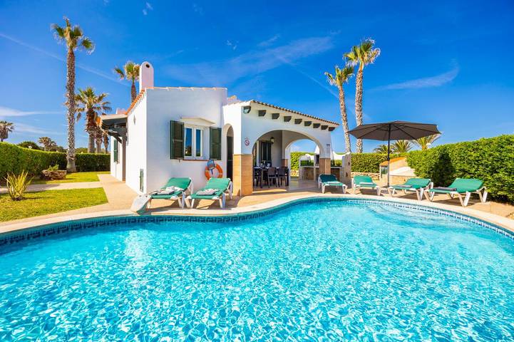 Maison de vacances pour 6 personnes, avec vue sur l’océan et jardin à Cap d'Artrutx