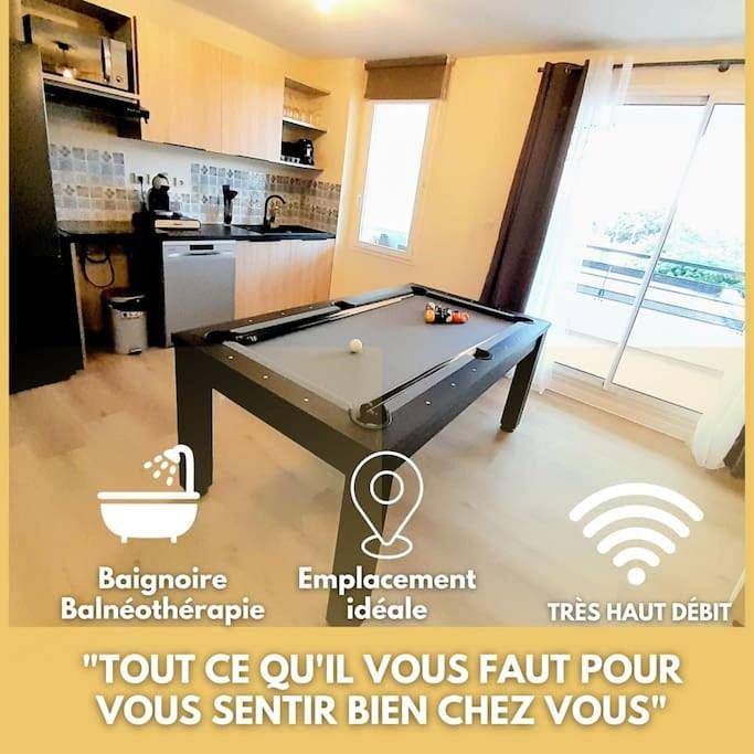 Appartement de vacances pour 6 personnes, avec balcon et jacuzzi