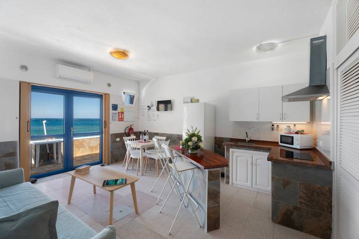 Ganze Wohnung, Apartment 'Playa Azul - 4' mit Meerblick, WLAN und Klimaanlage in Alojera, La Gomera