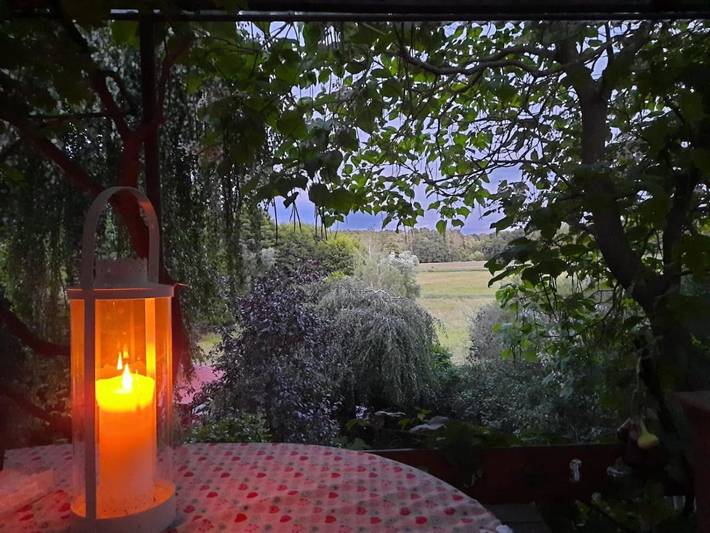 Ferienhaus für 4 Personen, mit Balkon und Terrasse sowie Garten und Ausblick in Teupitz