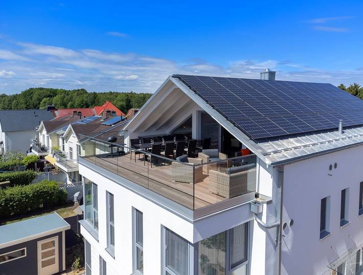 Ferienwohnung für 10 Personen, mit Balkon und Sauna in Koserow