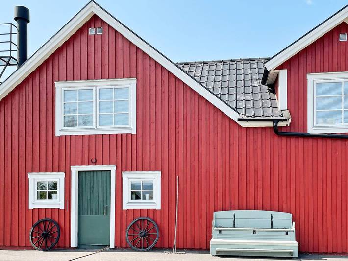 Ferienhaus für 8 Personen, mit Balkon und Seeblick in Schweden