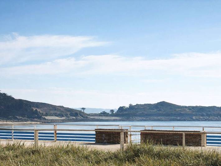 Gîte pour 4 personnes, avec terrasse dans Plage Pors Termen Trebeurden