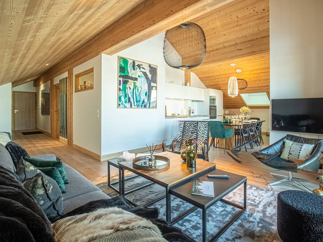 Ganze Wohnung, Gemütliche Wohnung für 8 Pers. mit Parkplatz, an der Piste, Valmorel in Les Avanchers-Valmorel, Le Grand Domaine