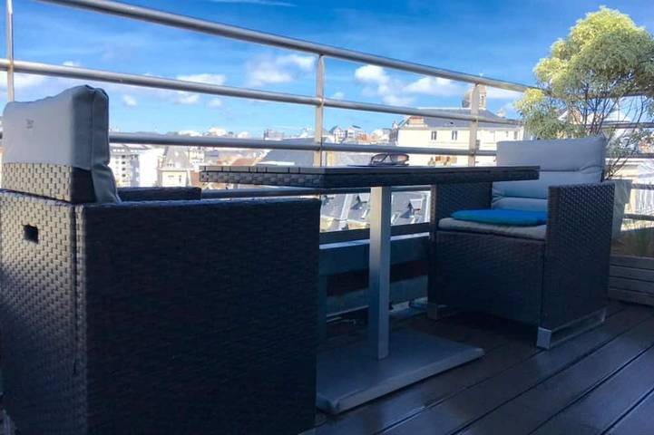 Location de vacances pour 4 personnes, avec balcon à Granville