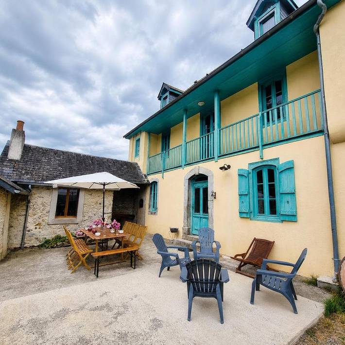 Maison de vacances pour 10 personnes, avec Balcon ainsi que Terrasse et Jardin
