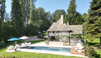 Chambre d’hôte pour 2 personnes, avec piscine et jardin à Saint-Germain-de-Livet