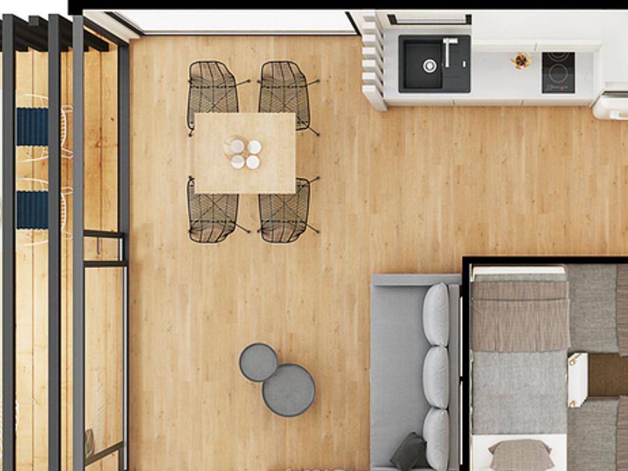 Talaia Plaza Ecoresort - Begur - Lodge 5 personen - Family Lodge - 2 Schlafzimmer in Sa Riera, Begur